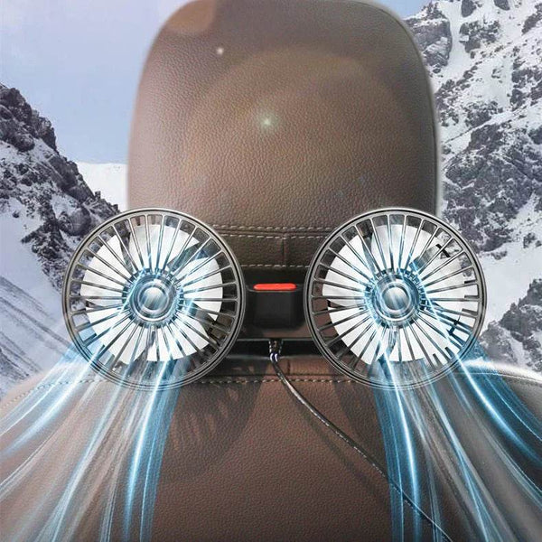 12V24V Car Rear Electric Fan Multifunctional Adjustment Of Large Wind - Souq Al Arab