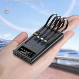 Solar Power Bank 20000CmAh, Fast Charging Built in Cable - Souq Al Arab