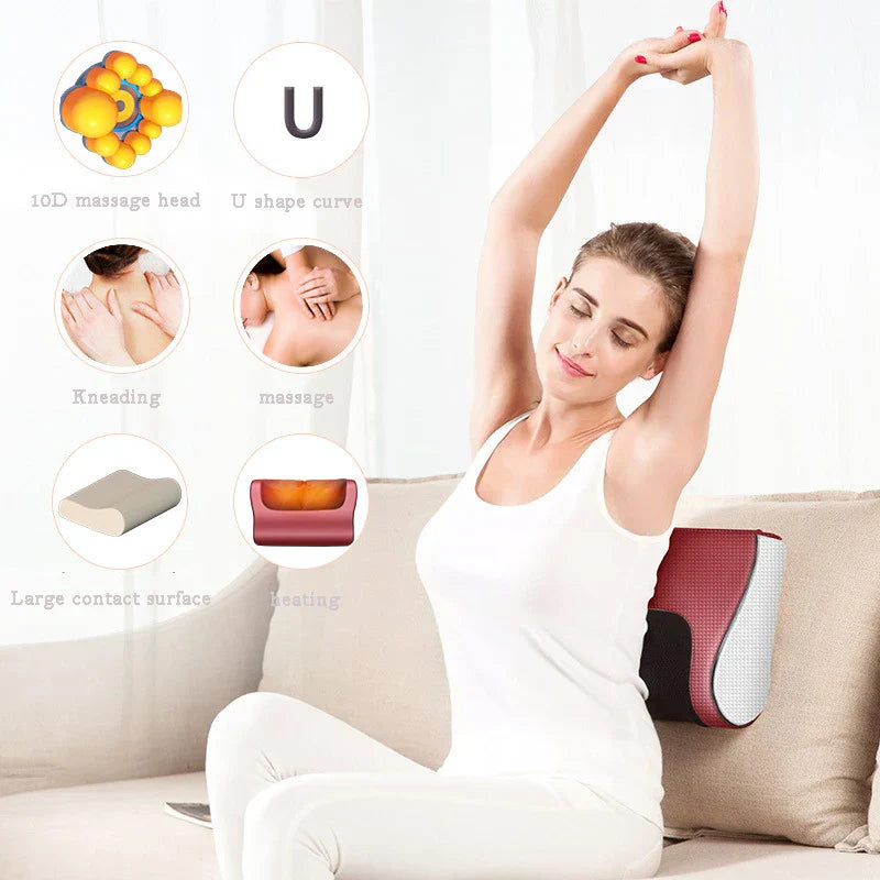 Souq Al Arab™ Red Pillow Massager – جهاز تدليك الوسادة الحمراء
