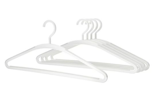 TRYSSE Hanger, white/grey (5pcs)