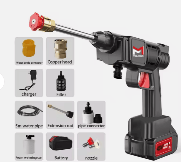 Portable Cordless High Pressure Spray Water Gun. - Souq Al Arab