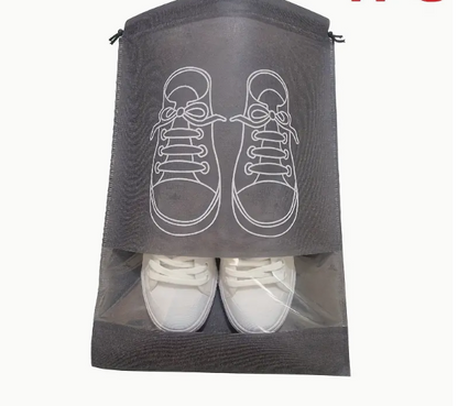 Simple Portable Shoes Bag, Drawstring Pouch, Dustproof Lightweight Bag For Travel