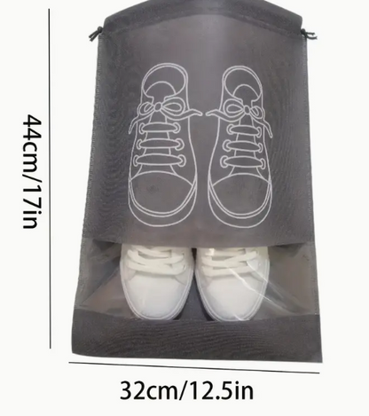 Simple Portable Shoes Bag, Drawstring Pouch, Dustproof Lightweight Bag For Travel