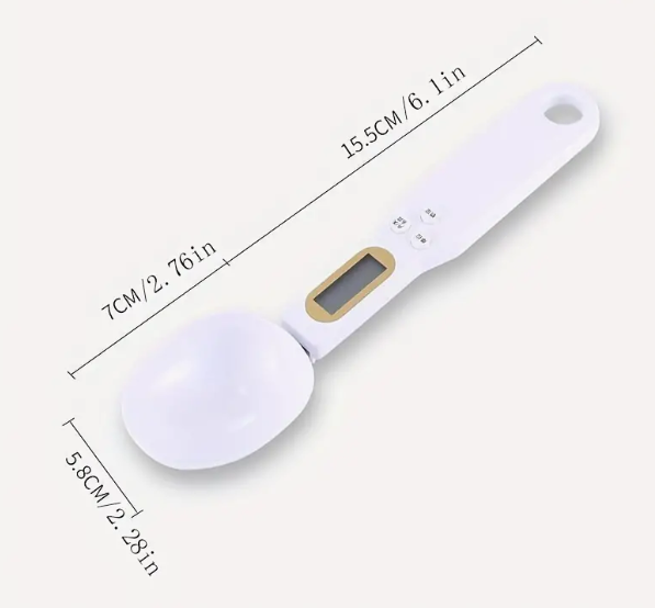 1pc, Electronic Measuring Spoon, Kitchen Scale, Digital Measuring Scale Spoon, 0.1g-500g LCD Display Digital Weight Measuring Spoon, Portable Measuring Spoon