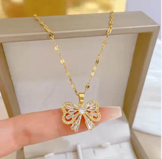 Butterfly Pendant Set - Souq Al Arab