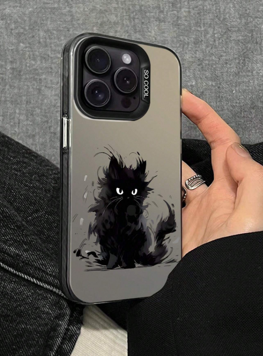 Angry Black Cat Phone case