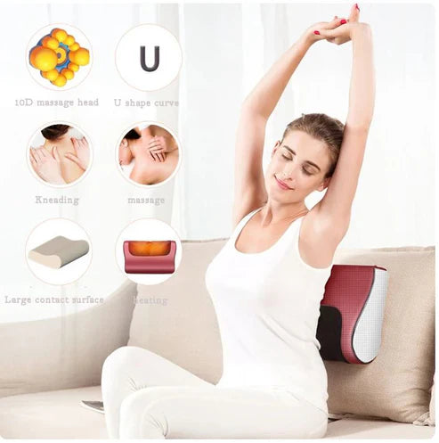 Souq Al Arab™ Red Pillow Massager – جهاز تدليك الوسادة الحمراء