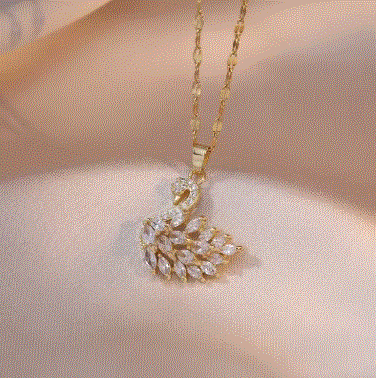 Swan Zircon Pendant - Souq Al Arab
