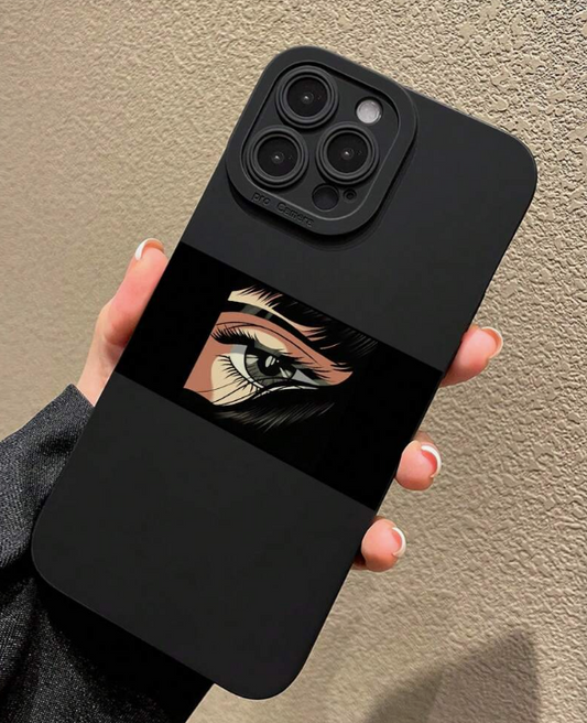 Japanese Anime Shock Pearl Tpu Pearl Eye Pattern Soft Phone Case for iPhone