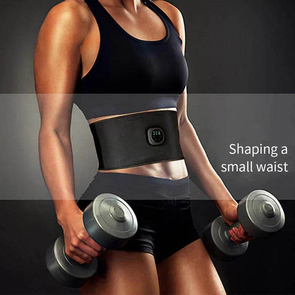 Smart Digital Display Fitness EMS Belt Abdominal Instrument Boxed Abdominal Muscle Trainer Lazy Fitness Artifact - Souq Al Arab