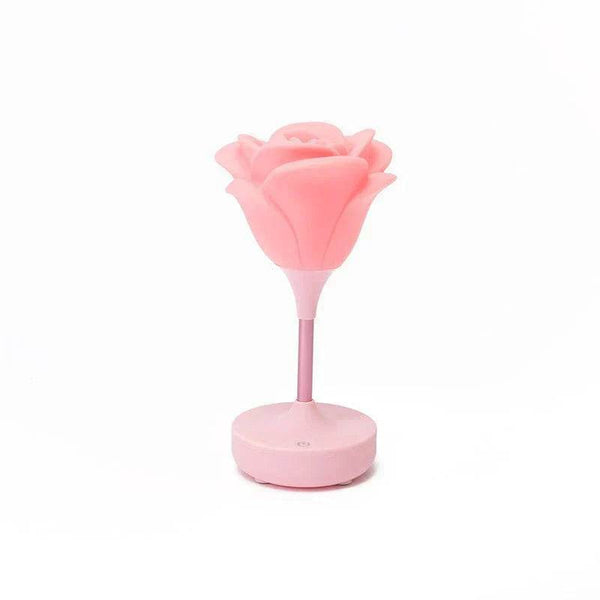 Touch Rose Usb Night Light Creative Bedroom Silicone - Souq Al Arab