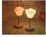 Touch Rose Usb Night Light Creative Bedroom Silicone - Souq Al Arab