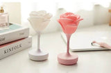 Touch Rose Usb Night Light Creative Bedroom Silicone - Souq Al Arab